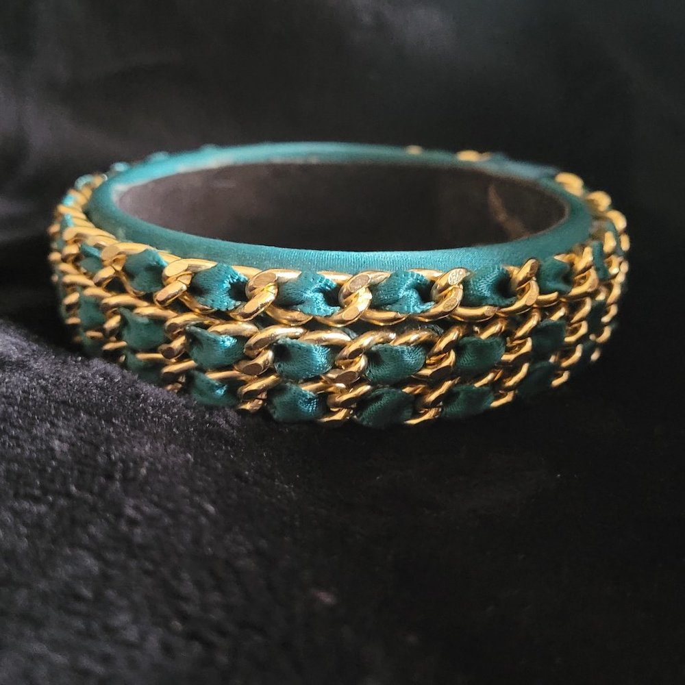 Teal & Gold bracelet